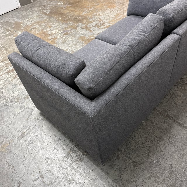 Room & Board Mayer Two Piece Sofa in Flint Charcoal For Sale In San Francisco - Image 6 of 12