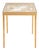Metal Leilani Palm Leaf Side Table in Gold / Glass For Sale - Image 7 of 7