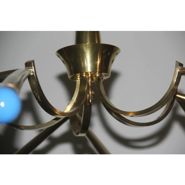 Chandelier by Oscar Torlasco for Lumi Milano, 1950s For Sale - Image 9 of 16