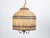 Tan Vintage English Rustic Wooden Barrel Light Fixture with Three Scrolling Arms For Sale - Image 8 of 10