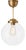 Pendant Globe in Raw Brass and Clear Glass from Konsthantverk For Sale