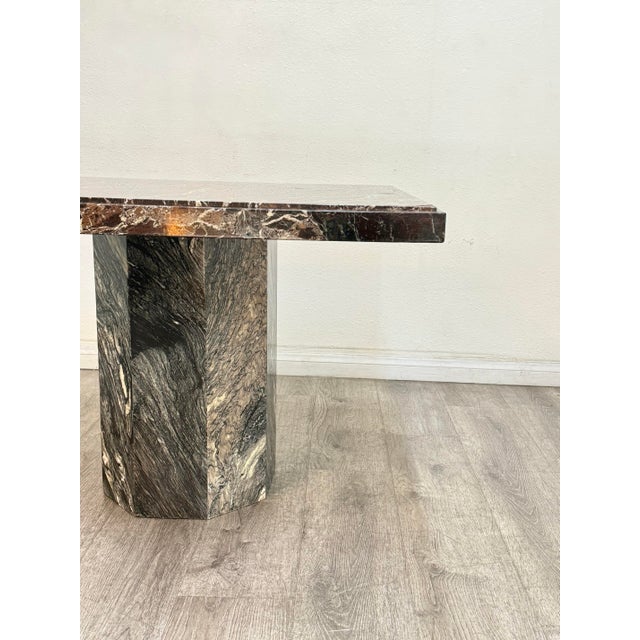 Vintage Italian Rosso Marble Dining Table For Sale - Image 10 of 11