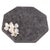 Modern Artifacts Trading Company Octagonal Marble Tray in Black For Sale - Image 3 of 3