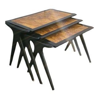 1980s Vintage Keno Brothers Stacking Tables - Set of 3 For Sale