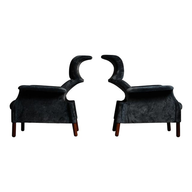 This pair of “Sanluca” armchairs was designed by Achille and Pier Giacomo Castiglioni for Gavina in the 1960s, and...