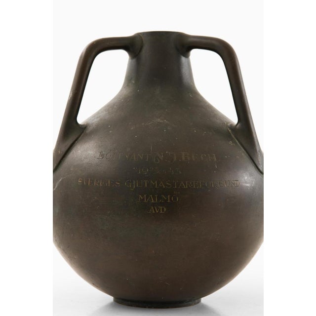 Vintage Vase in Bronze, 1940s For Sale - Image 3 of 6