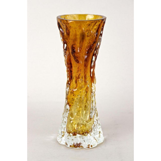 1920s Vintage Art Deco Glass Vase, 1920 For Sale - Image 5 of 16