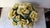 Vintage Italian Capodimonte-Style Porcelain Floral Arrangement Yellow Roses and Green Leaves Set Inside a White Textured Ceramic Basket. For Sale - Image 16 of 16