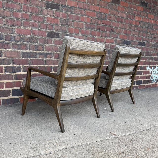 Mid 20th Century Mid-Century Modern Carlo De Carli Italian Lounge Chairs Restored For Sale - Image 5 of 12