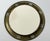 German Brass Framed Porcelain Plate: Hand Painted Skating Children For Sale - Image 4 of 8