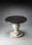 Transitional Pompei 36 in. W Round Metal and Wood Pedestal Foyer Table, Artifacts For Sale - Image 3 of 4