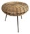 Mid-Century Modern French Woven Rattan Tripod Stool For Sale