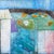 Abstract Floral Original Painting "Still Life in Blue Tones" by Sonia Gold For Sale