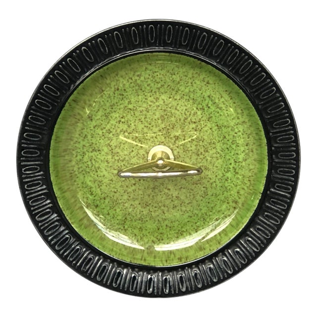 Vintage Red Wing Art Pottery Dish With Handle For Sale