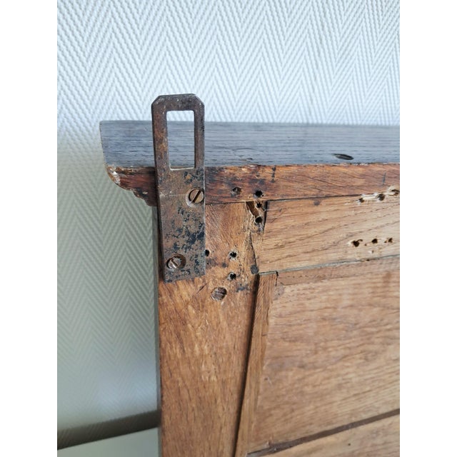 Brown Antique Carved Solid Wood Wall Coat Rack, European Folk Style, 5 Hook Hall Rack For Sale - Image 8 of 8