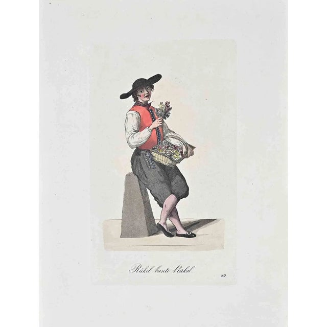 Christoph Suhr, Rukel Bunte Rukel, Etching, 1808 For Sale