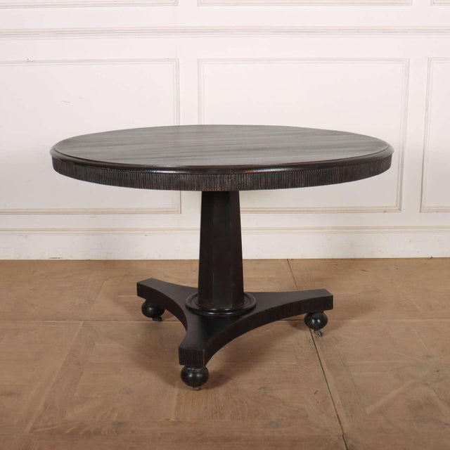 Wood English Painted Breakfast Table For Sale - Image 7 of 7