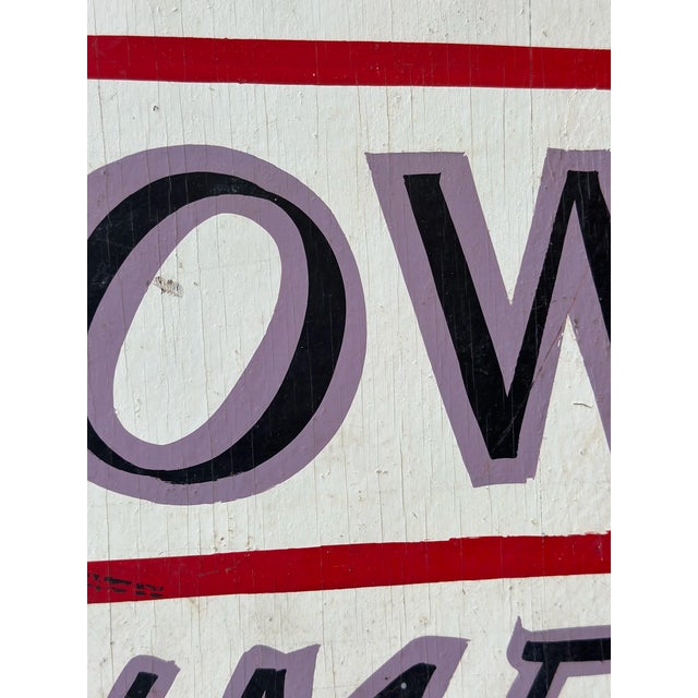 Vintage Folk Art "No Down Payment" Sign, Circa Mid-20th Century For Sale - Image 9 of 10