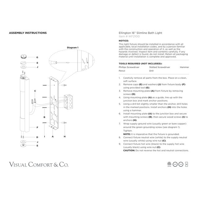 2020s Ian K. Fowler for Visual Comfort Signature Ellington 16" Slimline Bath Light in Polished Nickel with White Glass For Sale - Image 5 of 6