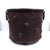Handmade distressed metal footed planter with hammered dot decoration and ring handles. The metal has taken on a rusted...