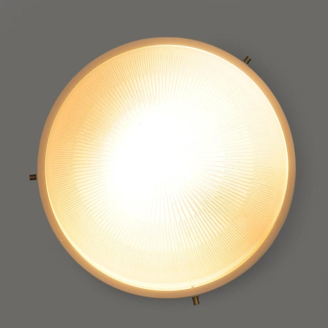 Cream Sigma Ceiling Lamps by Sergio Mazza for Artemide, 1960s, Set of 2 For Sale - Image 8 of 13