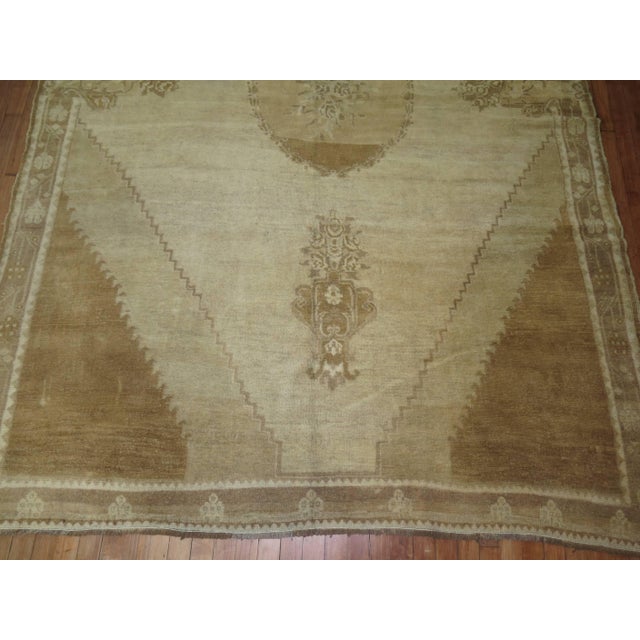 Mid 20th Century Vintage Turkish Kars Formal Medallion Carpet For Sale - Image 5 of 6