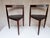 Pair of danish teak hans olsen triangular chairs, made in denmark for frem røjle, 1950s-1960s iconic three footed design...