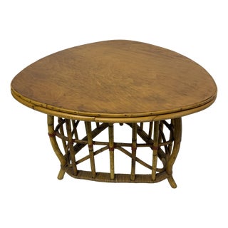 Bamboo Coffee Table, 1956 For Sale