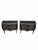 Vintage Louis XV Style Black Lacquer Bombe Commodes by Bodart - Pair For Sale - Image 9 of 12