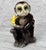 Japanese Mid-Century Japanese Porcelain Monkey Holding Banana Sculpture For Sale - Image 3 of 9