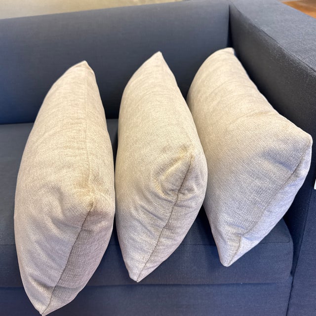 Bespoke Light Neutral Woven Accent Pillows, Set of Three For Sale - Image 12 of 12
