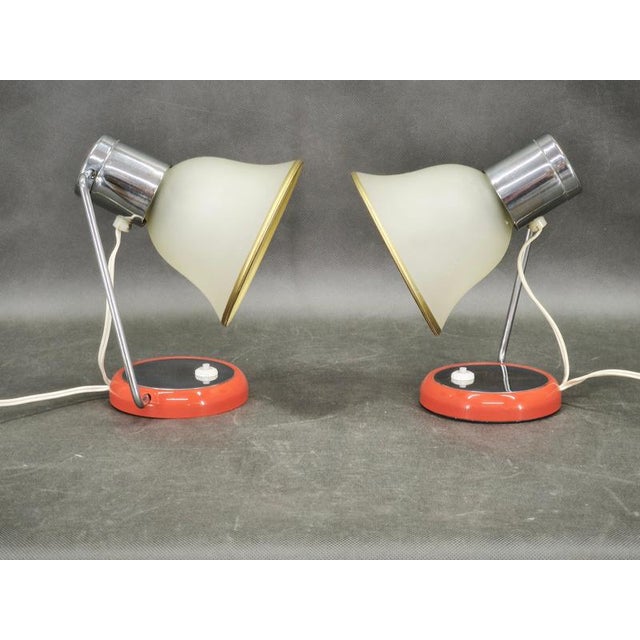 Czechoslovak Table Lamps from Drupol, 1960s, Set of 2 For Sale - Image 10 of 12