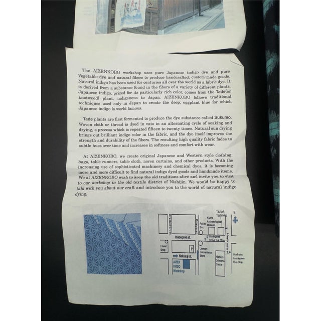 Japanese Aizenkobo Indigo Dyers Workshop Textile, 13.6 Sq Yrds For Sale - Image 3 of 10