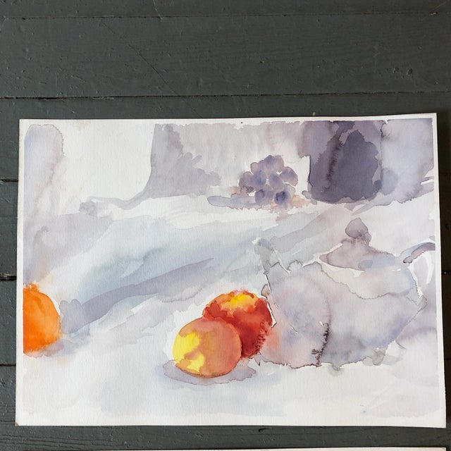 2 original paintings on heavy paper unsigned studies 11 x 15 unframed