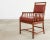 Contemporary McGuire Organic Modern Rattan Leather Library Armchair For Sale - Image 3 of 12