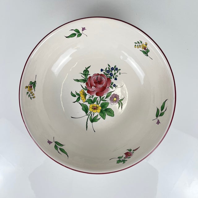 Large Streetlight Model Salad Bowl from KG Lunéville, 1980s For Sale - Image 6 of 6