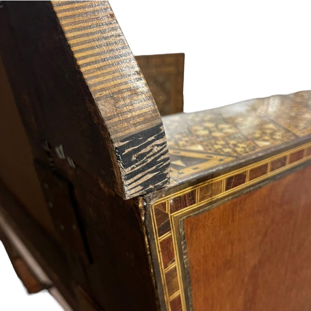 19th Century Syrian Marquetry Armchair For Sale - Image 13 of 17