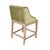 French Country Connor Counter Stool - Olive Green Velvet / Limed Grey Oak Frame For Sale - Image 3 of 4