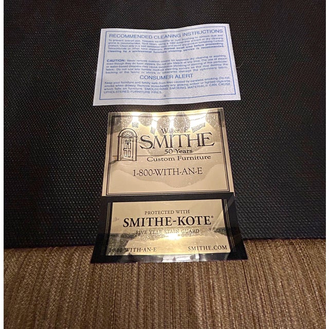 Champagne Bridgeport Condo Sofa From Walter E. Smithe For Sale - Image 8 of 8