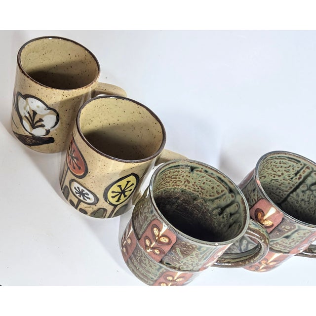 Mid-Century Otogiri Mugs- Set of Four For Sale - Image 6 of 8
