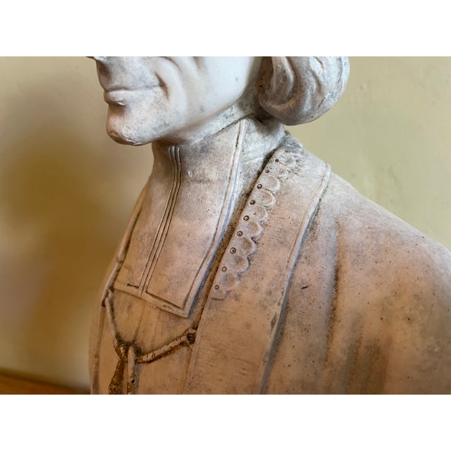 Beige Antique French Sacred Image, 1900 For Sale - Image 8 of 15