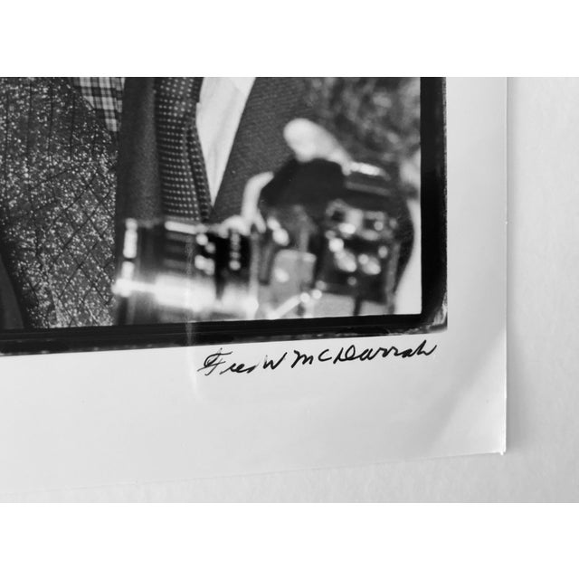 American Fred McDarrah, Vintage Signed Silver Gelatin Photograph Jasper Johns Exhibit Photo Whitney Mus, 1978 For Sale - Image 3 of 9