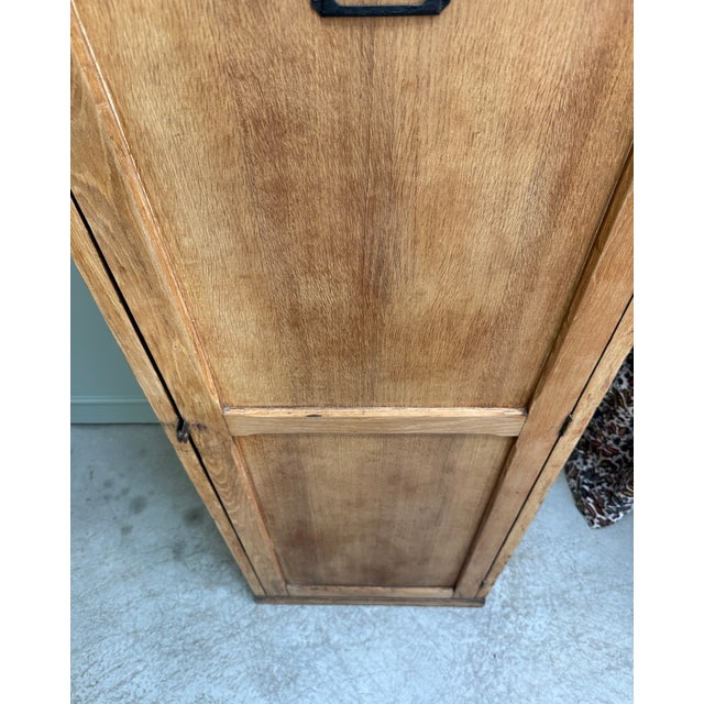 Vintage Oak Bonnetière, 1950s For Sale - Image 9 of 14