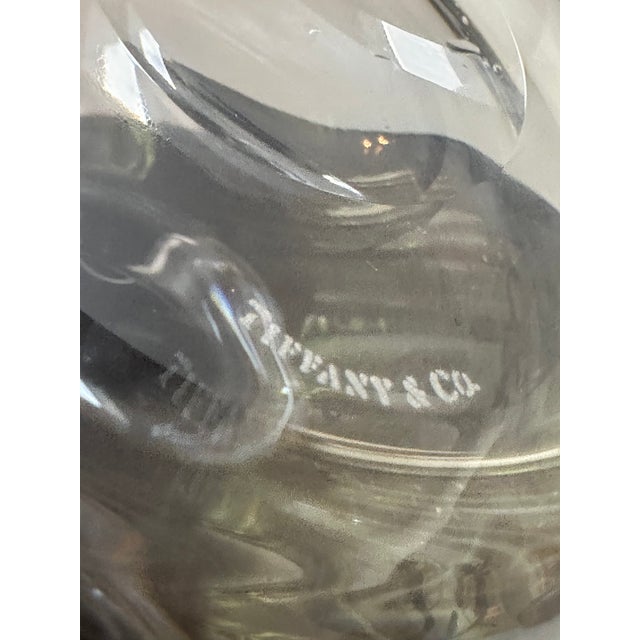 1980s Tiffany & Co. Crystal 7" Tall Pitcher Barware For Sale - Image 9 of 17