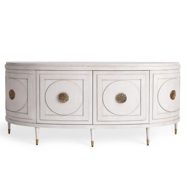 Regency Glam 77" Console Cabinet For Sale In Sacramento - Image 6 of 8