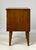 Wood Mid-Century Modern Bassett "Zenith" Series Walnut Nightstand With Sculpted Geometric Pull For Sale - Image 7 of 13