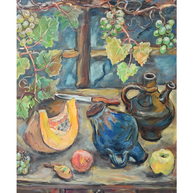 Friedrich Kunitzer, Autumn Still Life, 1970s, Oil Painting on Canvas, Framed For Sale - Image 13 of 13