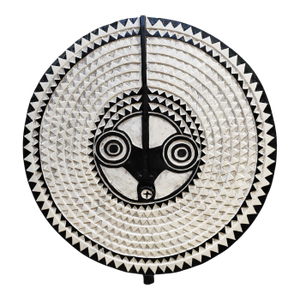 VTG Large African Bobo/Bwa Tribal Dance Sun Mask/Sculpture 48" H