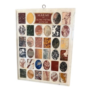 Inlaid Antique Marble Specimens, Late 19/Early 20c For Sale