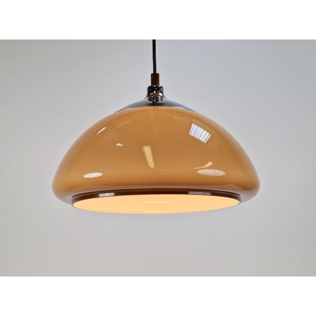 Silver Dome Pendant Lamp from Cosack Leuchten, 1970s For Sale - Image 8 of 16